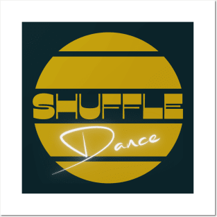 Shuffle dance in yellow Posters and Art